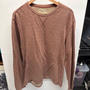 Bass Men's Crewneck Pullover Sweater - Rust Brown